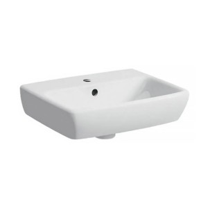 Раковина Geberit Selnova Square 500.322.01.7 45 см, отв. під зміш по центру, колір білий глянець
