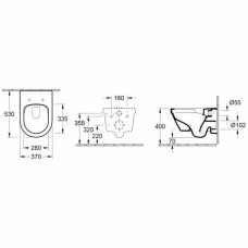Унітаз підвісний Villeroy&Boch Omnia Architectura 4694HR01 з кришкою 98M9C101 Soft-close