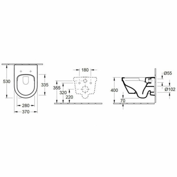 Унітаз підвісний Villeroy&Boch Omnia Architectura 4694HR01 з кришкою 98M9C101 Soft-close