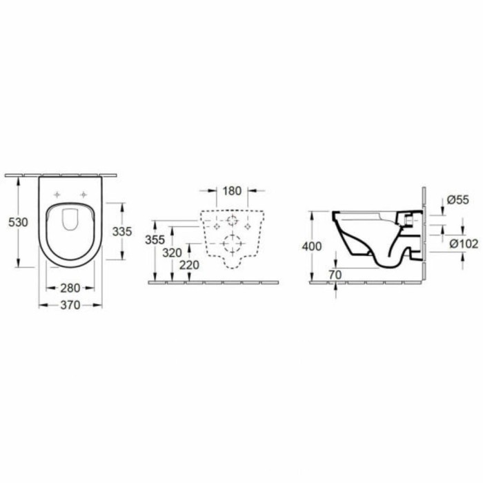 Унітаз підвісний Villeroy&Boch Omnia Architectura 4694HR01 з кришкою 98M9C101 Soft-close