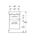 Тумба з раковиною Geberit Selnova Square 502.746.00.1 підвісна білий глянець