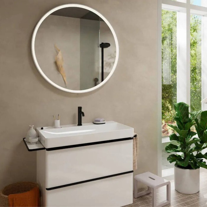 Змішувач для раковини Hansgrohe Tecturis S 73310670 з донним клапаном, чорний матовий