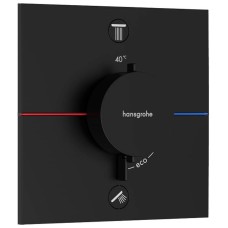 Змішувач прихованого монтажу для душу Hansgrohe Showerselect Comfort E 15572670 з термостатом, зовнішня частина, чорний матовий