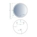 Дзеркало Devit AllRound 5501080 кругле з LED підсвіткою та тачсенсором 778x778 мм