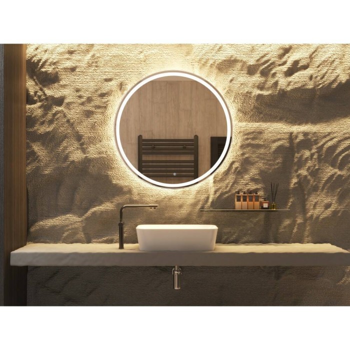 Дзеркало Devit AllRound 5501090 кругле з LED підсвіткою та тачсенсором 878x878 мм