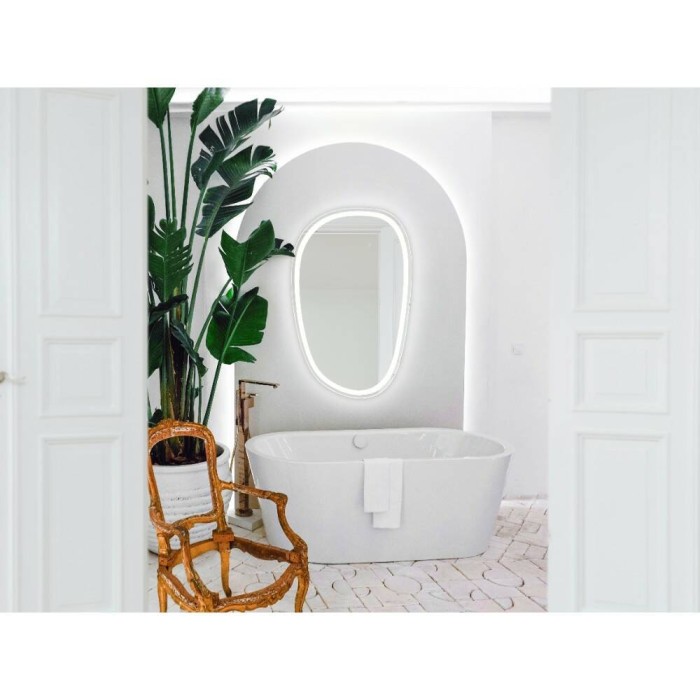 Дзеркало Devit Style 5415080 асиметричне з LED підсвіткою та тачсенсором 800х500 мм