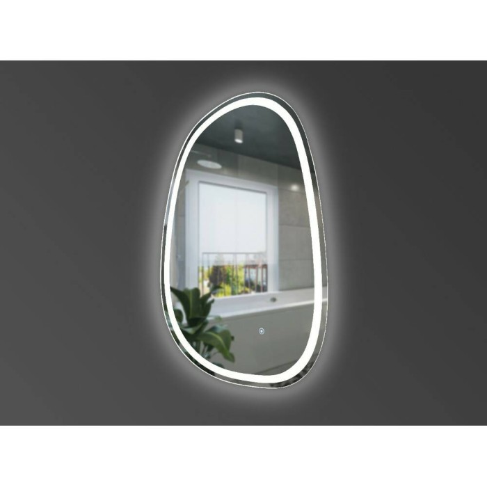 Дзеркало Devit Style 5415080 асиметричне з LED підсвіткою та тачсенсором 800х500 мм