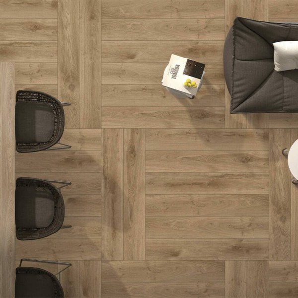 Плитка Ceramica Deseo Latina Brown 20x120 см