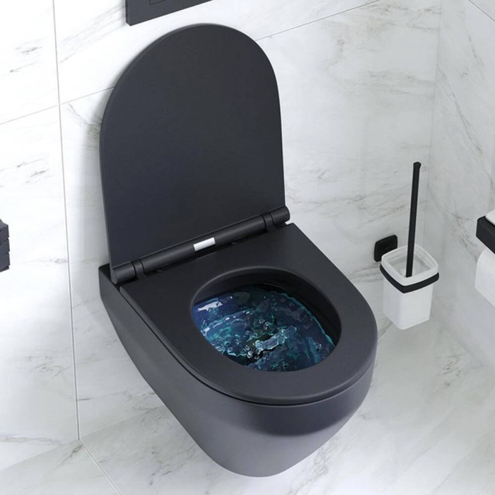 Унітаз підвісний Am.Pm Spirit C701700MBSC FlashClean з сидінням SoftClose, чорний матовий