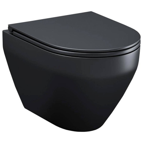 Унітаз підвісний Am.Pm Spirit C701700MBSC FlashClean з сидінням SoftClose, чорний матовий