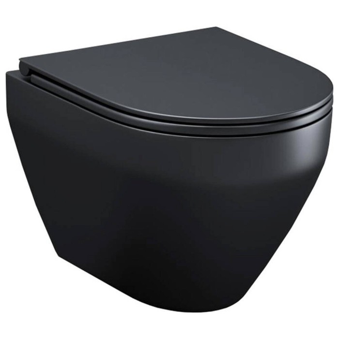 Унітаз підвісний Am.Pm Spirit C701700MBSC FlashClean з сидінням SoftClose, чорний матовий