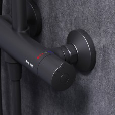 Душова система AM.PM Like F0780422 ShowerSpot з термостатом, чорний матовий