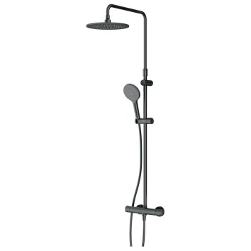 Душова система AM.PM Like F0780422 ShowerSpot з термостатом, чорний матовий