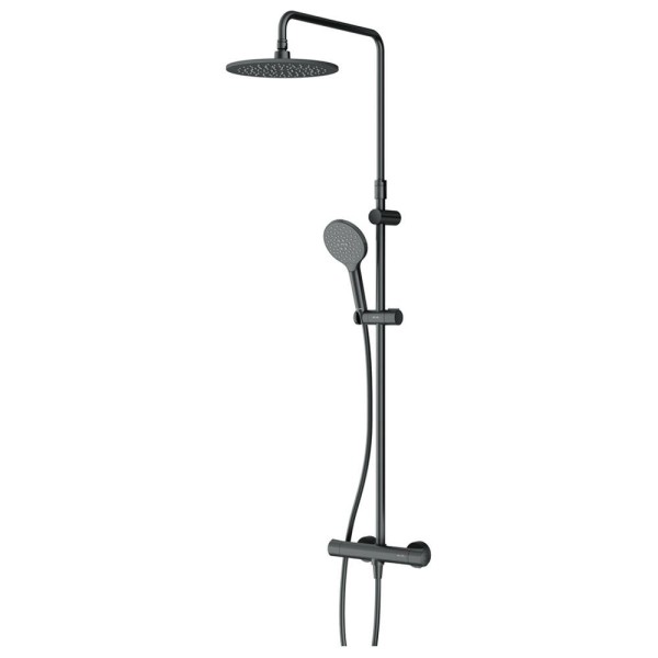 Душова система AM.PM Like F0780422 ShowerSpot з термостатом, чорний матовий