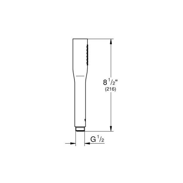 Ручний душ Grohe Euphoria Cosmopolitan Stick 22126KF0 1 режим струменю, чорний