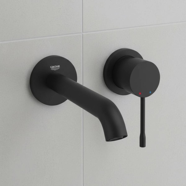 Змішувач прихованого монтажу для раковини Grohe Essence New 29192KF1 чорний