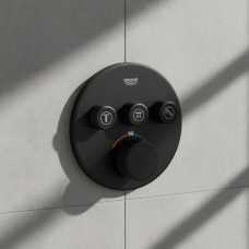 Змішувач прихованого монтажу Grohe SmartControl 29508KF0 з термостатом (зовнішня частина) чорний