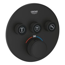 Змішувач прихованого монтажу Grohe SmartControl 29508KF0 з термостатом (зовнішня частина) чорний