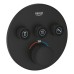 Змішувач прихованого монтажу Grohe SmartControl 29508KF0 з термостатом (зовнішня частина) чорний