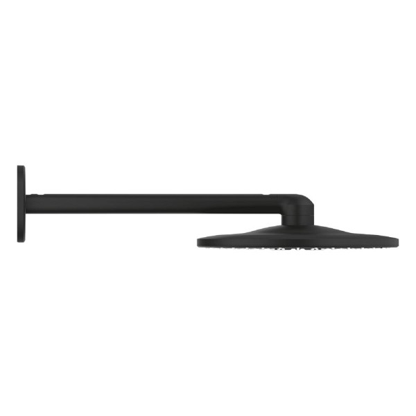 Верхній душ Grohe Rainshower SmartActiv 22123KF0 310 мм, з кронштейном на 2 режими, чорний
