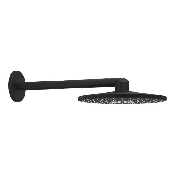 Верхній душ Grohe Rainshower SmartActiv 22123KF0 310 мм, з кронштейном на 2 режими, чорний