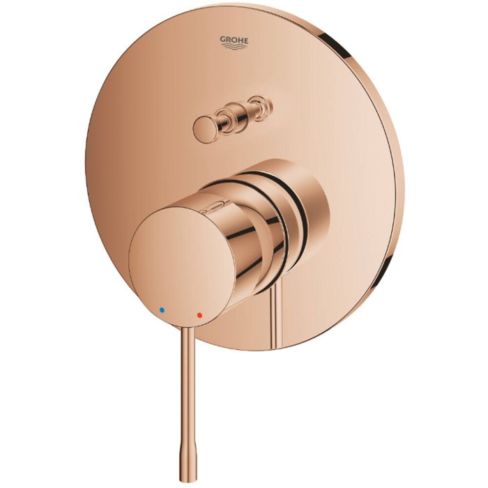 Змішувач прихованого монтажу для ванни/душу Grohe Essence 24167DA1 теплий захід сонця (рожеве золото)