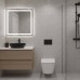 Унітаз підвісний Geberit Smyle Square 500.685.01.1 Rimfree, із сидінням Soft Close (Sandwich)