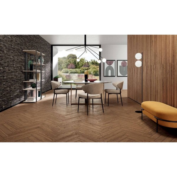 Керамограніт Novabell Nordic Wood NDW51RT NDW Walnut 20x120 см