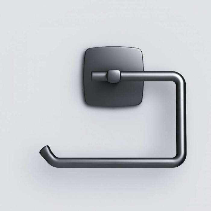 Тримач для туалетного паперу Am.Pm Gem A9034122 без кришки чорний мат