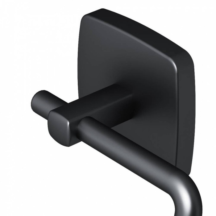 Тримач для туалетного паперу Am.Pm Gem A9034122 без кришки чорний мат