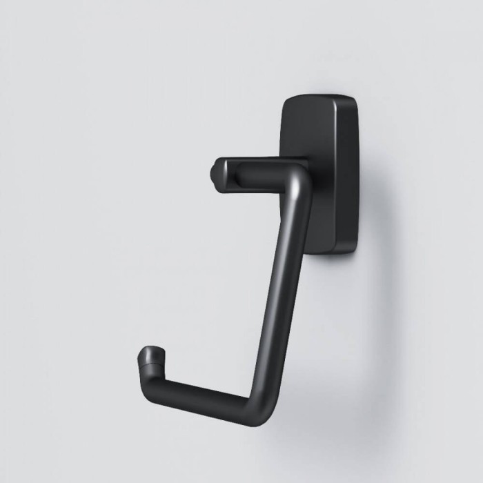 Тримач для туалетного паперу Am.Pm Gem A9034122 без кришки чорний мат