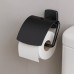 Тримач для туалетного паперу Am.Pm Gem A90341422 з кришкою, чорний матовий