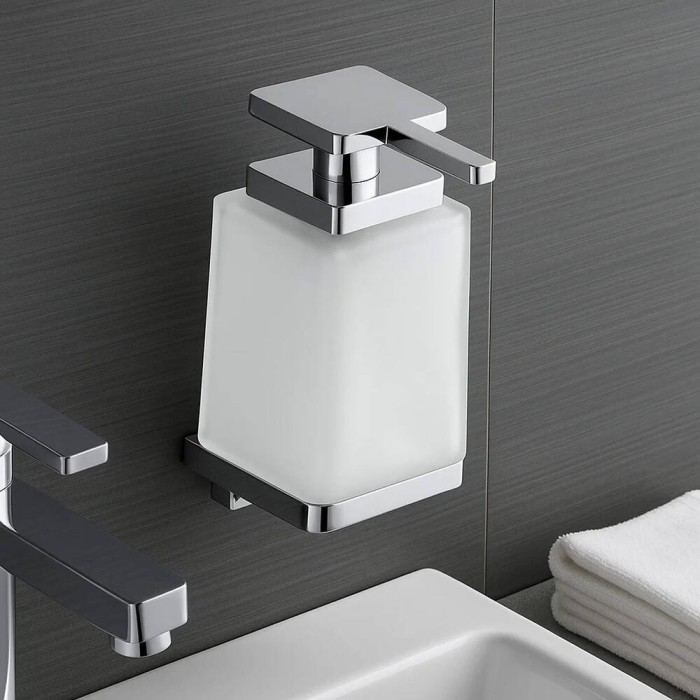 Дозатор для рідкого мила з тримачем Langberger Elegance 2132021A хром