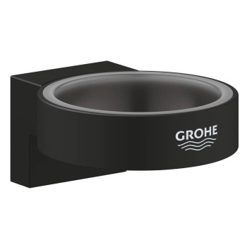 Тримач для склянки чи мильниці Grohe Selection 41217KF0 чорний матовий