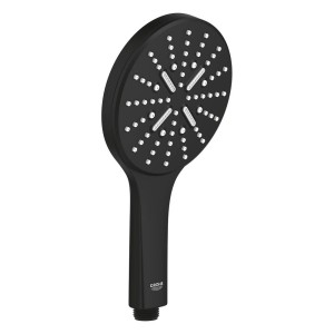 Ручний душ Grohe Rainshower Smartactive 22127KF0 чорний, 3 режими струменю
