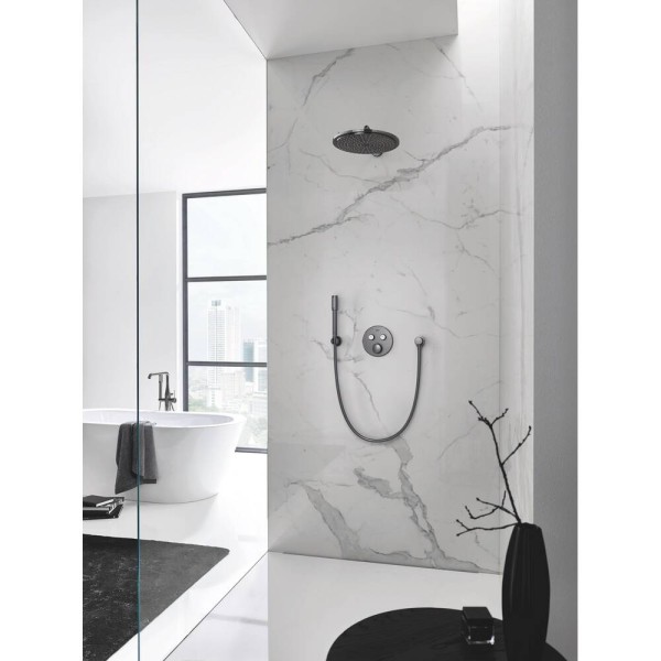 Змішувач прихованого монтажу для душу Grohe Grohtherm SmartControl 29119AL0 з термостатом на 2 виходи, графіт