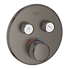 Змішувач прихованого монтажу для душу Grohe Grohtherm SmartControl 29119AL0 з термостатом на 2 виходи, графіт