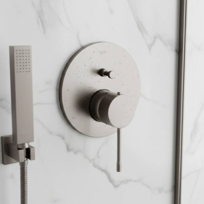 Змішувач прихованого монтажу для душу Grohe Essence 24167AL1 графіт (зовнішня частина)