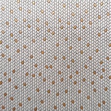 Мозаїка Mozaico De Lux V-Mos VJB-212 Super White+Gold 29,7х31,5 см