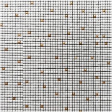 Мозаїка Mozaico De Lux V-Mos VJB-152 White+Gold 30х30 см