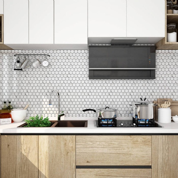 Мозаїка Mozaico De Lux Cl-Mos CCLAYRK23022 Super White Metal 30х29,8 см