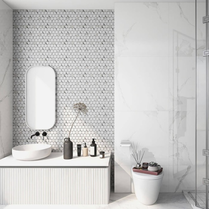 Мозаїка Mozaico De Lux Cl-Mos CCLAYRK23022 Super White Metal 30х29,8 см