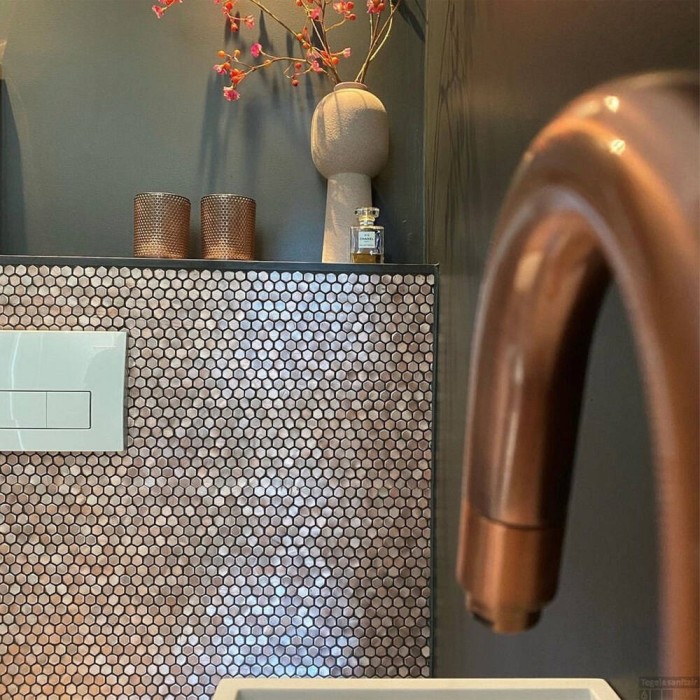 Мозаїка Mozaico De Lux Cl-Mos CCLAYRK23027 Gold Mini Metal 30,4х32,2 см