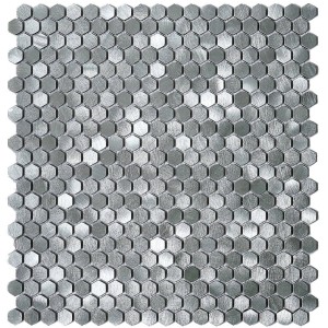 Мозаїка Mozaico De Lux Cl-Mos CCLAYRK23031 Silver Mini Metal 30,4х32,2 см