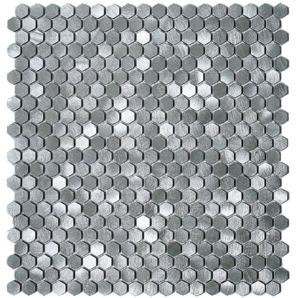 Мозаїка Mozaico De Lux Cl-Mos CCLAYRK23031 Silver Mini Metal 30,4х32,2 см