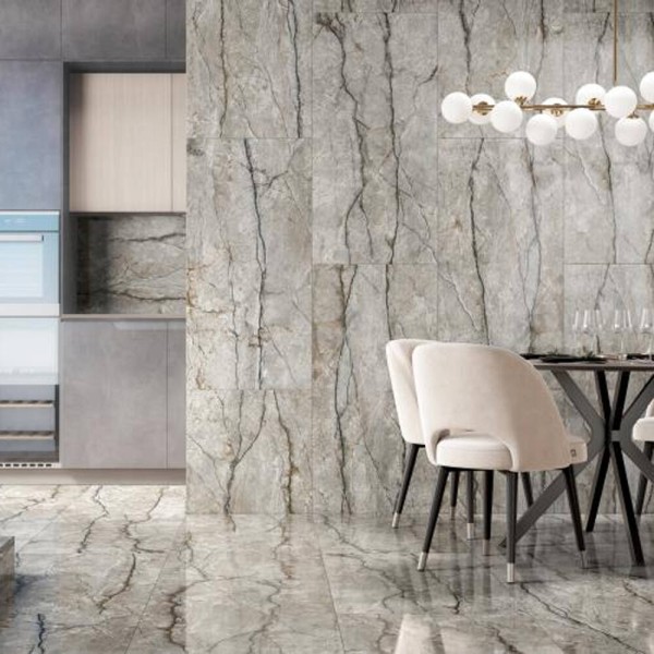 Керамограніт Інтеркерама Palladio сірий темний 6060 163 072/L 60х60 см