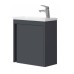 Тумба з раковиною Devit Small 063050A, 50 см, антрацит