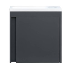 Тумба з раковиною Devit Small 063050A, 50 см, антрацит