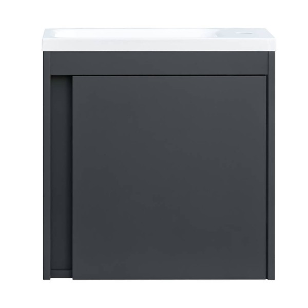 Тумба з раковиною Devit Small 063050A, 50 см, антрацит