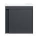 Тумба з раковиною Devit Small 063050A, 50 см, антрацит